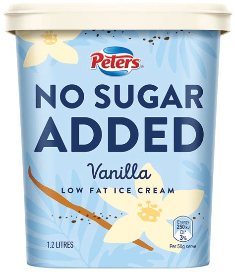 peters ice cream no added sugar